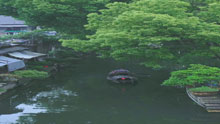 摄影作品《夏荫行舟》