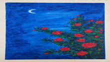 油画棒作品《绛月絮语》